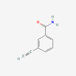 3-Ethynylbenzamide chemical structure (CAS 587878-75-9)