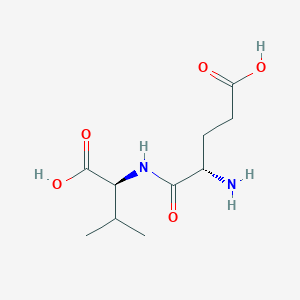(S)-4-Amino-5-(((S)-1-carboxy-2-methylpropyl)amino)-5-oxopentanoic acid chemical structure (CAS 5879-06-1)