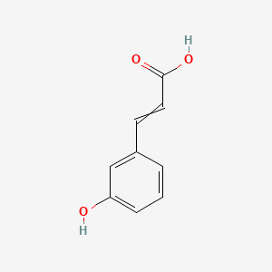 (E)-3-(3-Hydroxyphenyl)acrylic acid chemical structure (CAS 588-30-7)