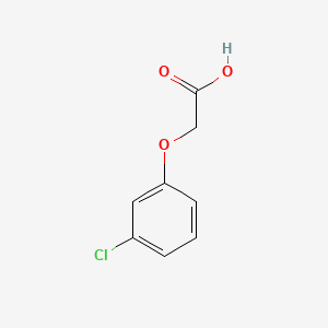 3-Chlorophenoxyacetic acid chemical structure (CAS 588-32-9)