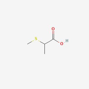 2-(Methylthio)propanoic acid chemical structure (CAS 58809-73-7)