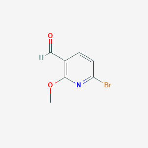 6-Bromo-2-methoxynicotinaldehyde chemical structure (CAS 58819-88-8)