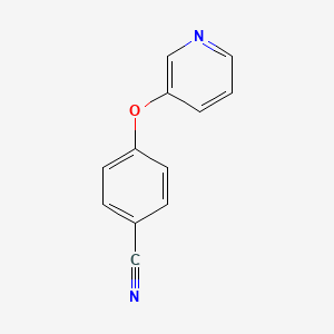 4-(Pyridin-3-yloxy)benzonitrile chemical structure (CAS 58835-79-3)