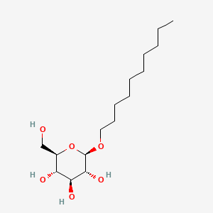 (2R,3R,4S,5S,6R)-2-(Decyloxy)-6-(hydroxymethyl)tetrahydro-2H-pyran-3,4,5-triol chemical structure (CAS 58846-77-8)