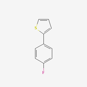 2-(4-Fluorophenyl)thiophene chemical structure (CAS 58861-48-6)