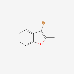 3-Bromo-2-methylbenzofuran chemical structure (CAS 58863-48-2)