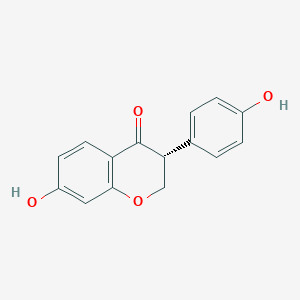 (R)-7-Hydroxy-3-(4-hydroxyphenyl)chroman-4-one chemical structure (CAS 58865-02-4)