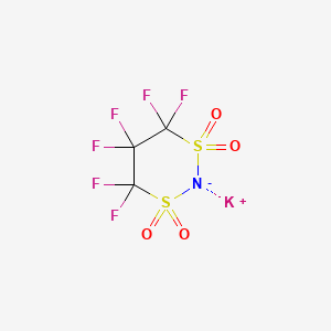 1,1,2,2,3,3-Hexafluoropropane-1,3-disulfonimide potassium salt chemical structure (CAS 588668-97-7)