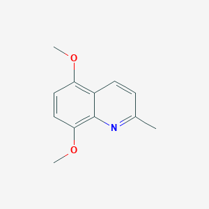 5,8-Dimethoxy-2-methylquinoline chemical structure (CAS 58868-31-8)