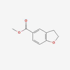 Methyl 2,3-dihydrobenzofuran-5-carboxylate chemical structure (CAS 588702-80-1)