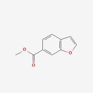Methyl benzofuran-6-carboxylate chemical structure (CAS 588703-29-1)