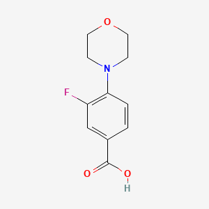 3-Fluoro-4-morpholinobenzoic Acid chemical structure (CAS 588708-72-9)