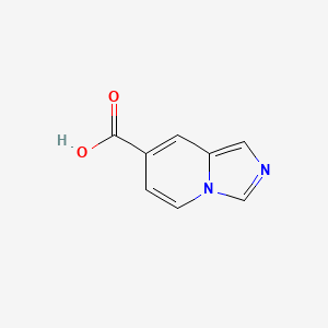 Imidazo[1,5-a]pyridine-7-carboxylic acid chemical structure (CAS 588720-29-0)
