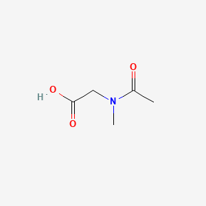 2-(N-Methylacetamido)acetic acid chemical structure (CAS 5888-91-5)