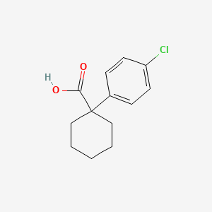 1-(4-Chlorophenyl)cyclohexanecarboxylic acid chemical structure (CAS 58880-37-8)