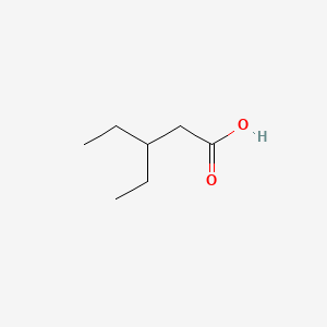 3-Ethylpentanoic acid chemical structure (CAS 58888-87-2)