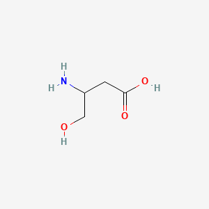 3-Amino-4-hydroxybutanoic acid chemical structure (CAS 589-44-6)