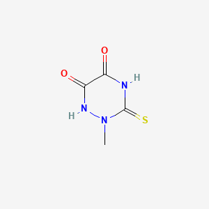 2-Methyl-3-thioxo-1,2,4-triazinane-5,6-dione chemical structure (CAS 58909-39-0)