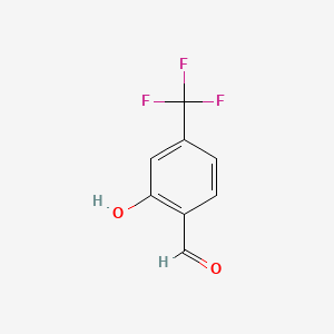 2-Hydroxy-4-(trifluoromethyl)benzaldehyde chemical structure (CAS 58914-34-4)