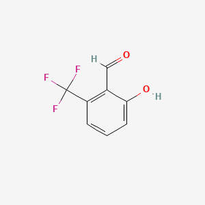 2-Hydroxy-6-(trifluoromethyl)benzaldehyde chemical structure (CAS 58914-35-5)
