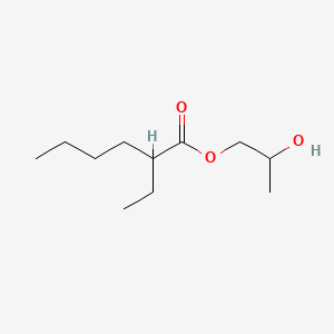 2-Hydroxypropyl 2-ethylhexanoate chemical structure (CAS 58921-10-1)