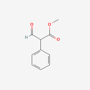 Methyl 3-oxo-2-phenylpropanoate chemical structure (CAS 5894-79-1)