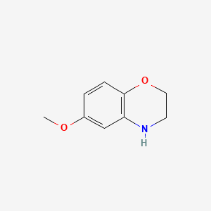 6-Methoxy-3,4-dihydro-2H-benzo[b][1,4]oxazine chemical structure (CAS 58960-11-5)