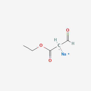 Sodium 1-ethoxy-1,3-dioxopropan-2-ide chemical structure (CAS 58986-28-0)