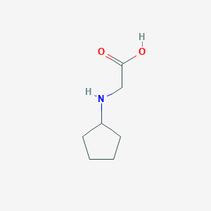 (Cyclopentylamino)acetic acid chemical structure (CAS 58988-41-3)