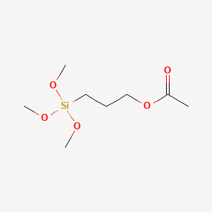 3-(Trimethoxysilyl)propyl acetate chemical structure (CAS 59004-18-1)
