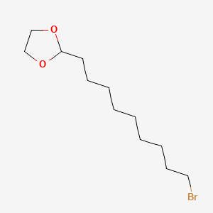 2-(9-Bromononyl)-1,3-dioxolane chemical structure (CAS 59014-60-7)