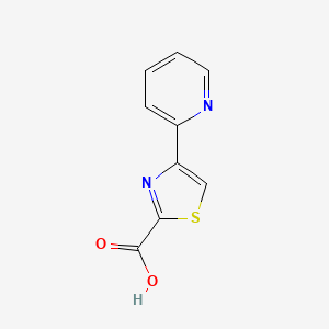 4-(Pyridin-2-yl)thiazole-2-carboxylic acid chemical structure (CAS 59020-45-0)
