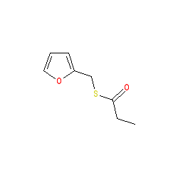 S-(Furan-2-ylmethyl) propanethioate chemical structure (CAS 59020-85-8)