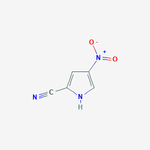 4-Nitro-1H-pyrrole-2-carbonitrile chemical structure (CAS 59027-78-0)
