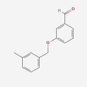 3-((3-Methylbenzyl)oxy)benzaldehyde chemical structure (CAS 590354-44-2)