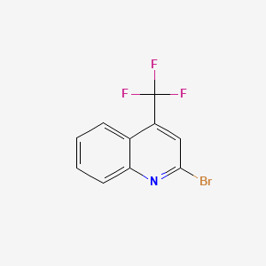 2-Bromo-4-(trifluoromethyl)quinoline chemical structure (CAS 590372-17-1)