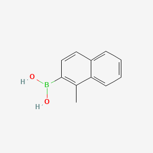(1-Methylnaphthalen-2-yl)boronic acid chemical structure (CAS 590401-47-1)