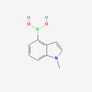 (1-Methyl-1H-indol-4-yl)boronic acid chemical structure (CAS 590417-56-4)