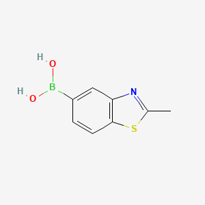 (2-Methylbenzo[d]thiazol-5-yl)boronic acid chemical structure (CAS 590417-67-7)