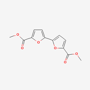 Dimethyl 2,2'-bifuran-5,5'-dicarboxylate chemical structure (CAS 5905-02-2)
