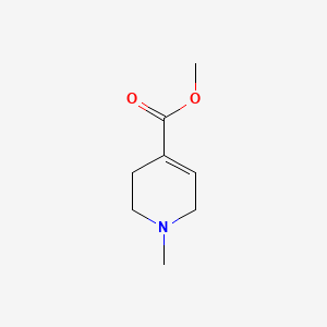 Methyl 1-methyl-1,2,3,6-tetrahydropyridine-4-carboxylate chemical structure (CAS 59097-06-2)