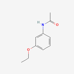 N-(3-Ethoxyphenyl)acetamide chemical structure (CAS 591-33-3)