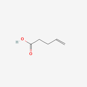 Pent-4-enoic acid chemical structure (CAS 591-80-0)