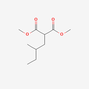 Dimethyl 2-(2-methylbutyl)malonate chemical structure (CAS 59107-99-2)