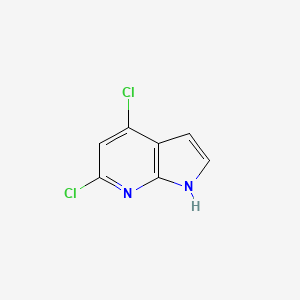 4,6-Dichloro-1H-pyrrolo[2,3-b]pyridine chemical structure (CAS 5912-18-5)