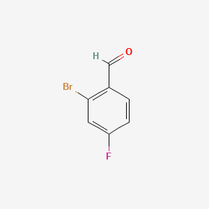 2-Bromo-4-fluorobenzaldehyde chemical structure (CAS 59142-68-6)