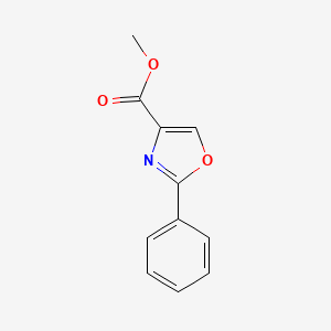 Methyl 2-phenyloxazole-4-carboxylate chemical structure (CAS 59171-72-1)