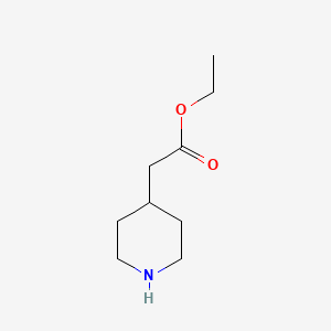 Ethyl 2-(piperidin-4-yl)acetate chemical structure (CAS 59184-90-6)