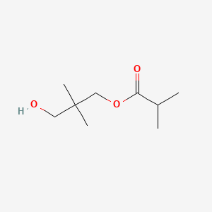 3-Hydroxy-2,2-dimethylpropyl isobutyrate chemical structure (CAS 5919-84-6)