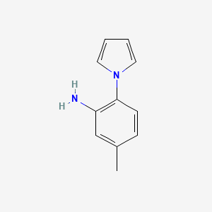 5-Methyl-2-(1H-pyrrol-1-yl)aniline chemical structure (CAS 59194-21-7)
